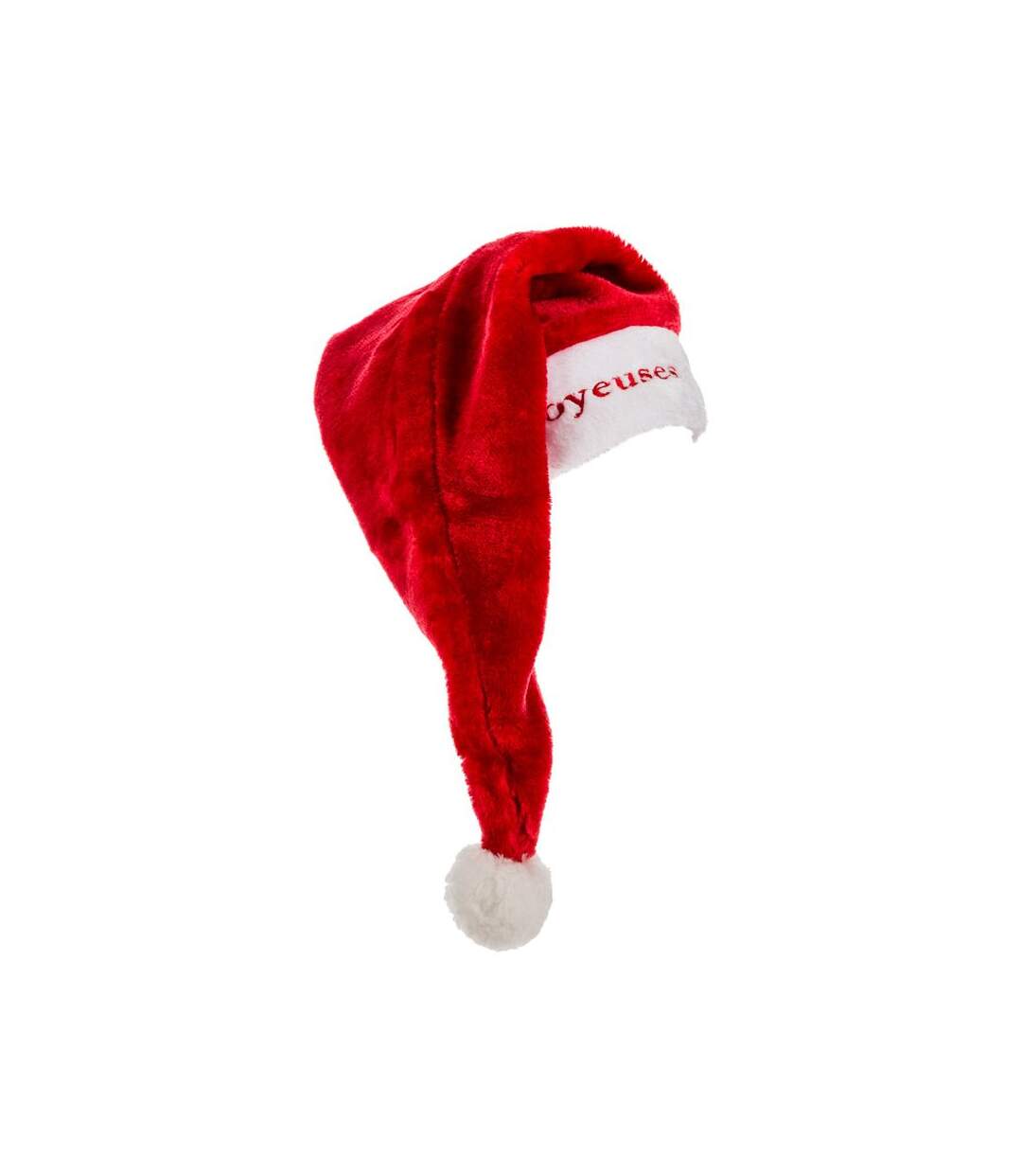 Chapeau de Noël Long Brodé 65cm Rouge