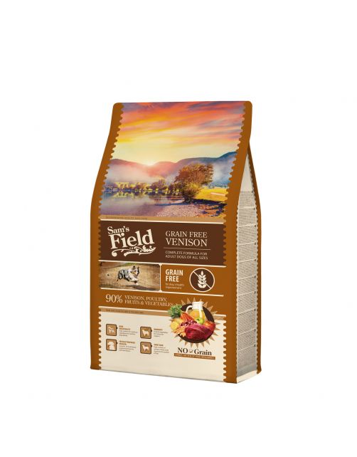 Sam's Field Adult High Meat & Grain Free Hert - Hondenvoer