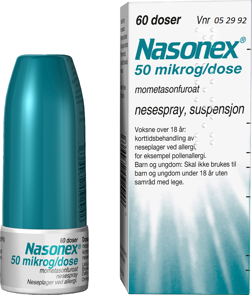 Nasonex nesespray 50mcg/dose 60 doser
