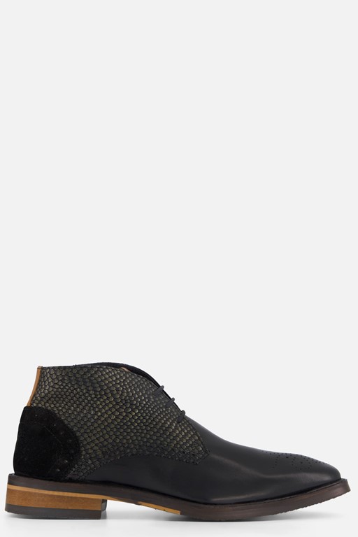 Vertice Veterboots zwart Leer