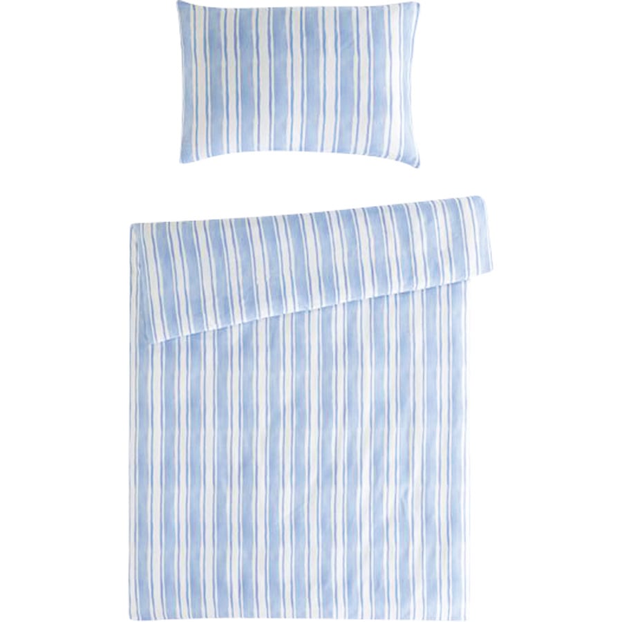 Bettwäsche Satin Streifen gelb