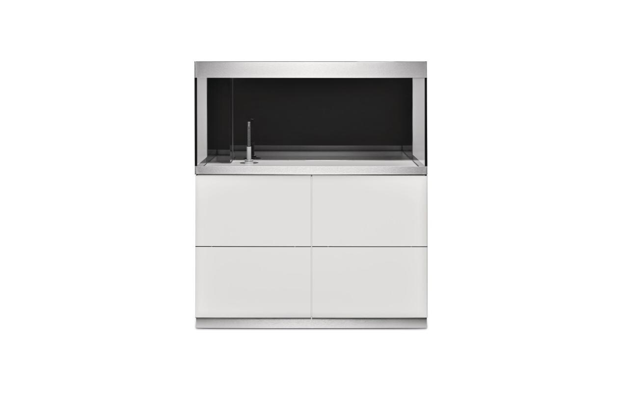 Aquarienkombination HighLine optiwhite 300, Weiss, 302 l<br>HighLine Aquarien aus Optiwhite-Glas mit Unterschrank