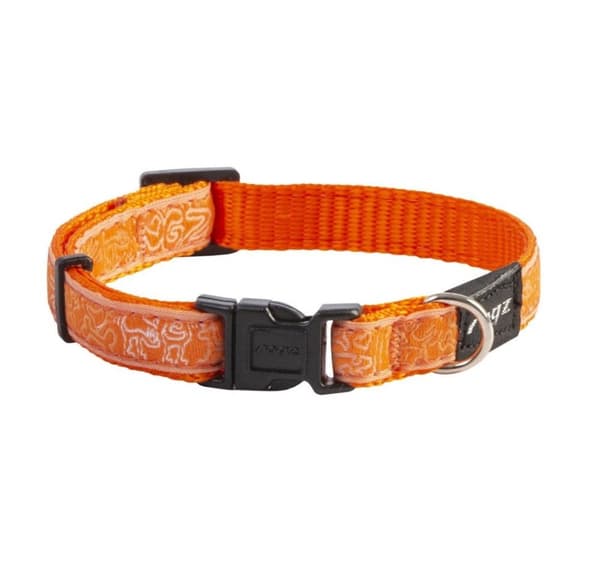 Hundehalsbånd geléstrålehalsbånd oransje doodle 11mm/20-31cm, Rogz
