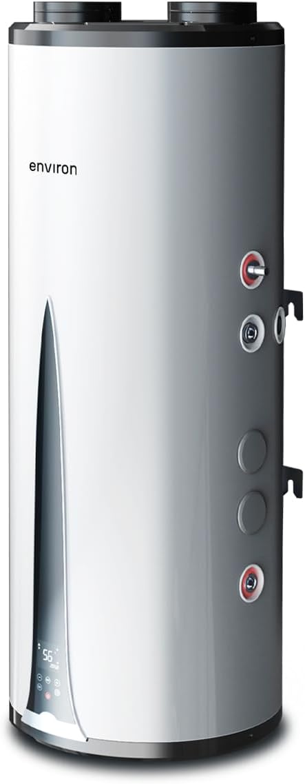 ENVIRON- AquaBoost A+ Brauchwasserwärmepumpe 100l | Wärmepumpe Warmwasser Brauchwasser Trinkwasser (100 Liter)
