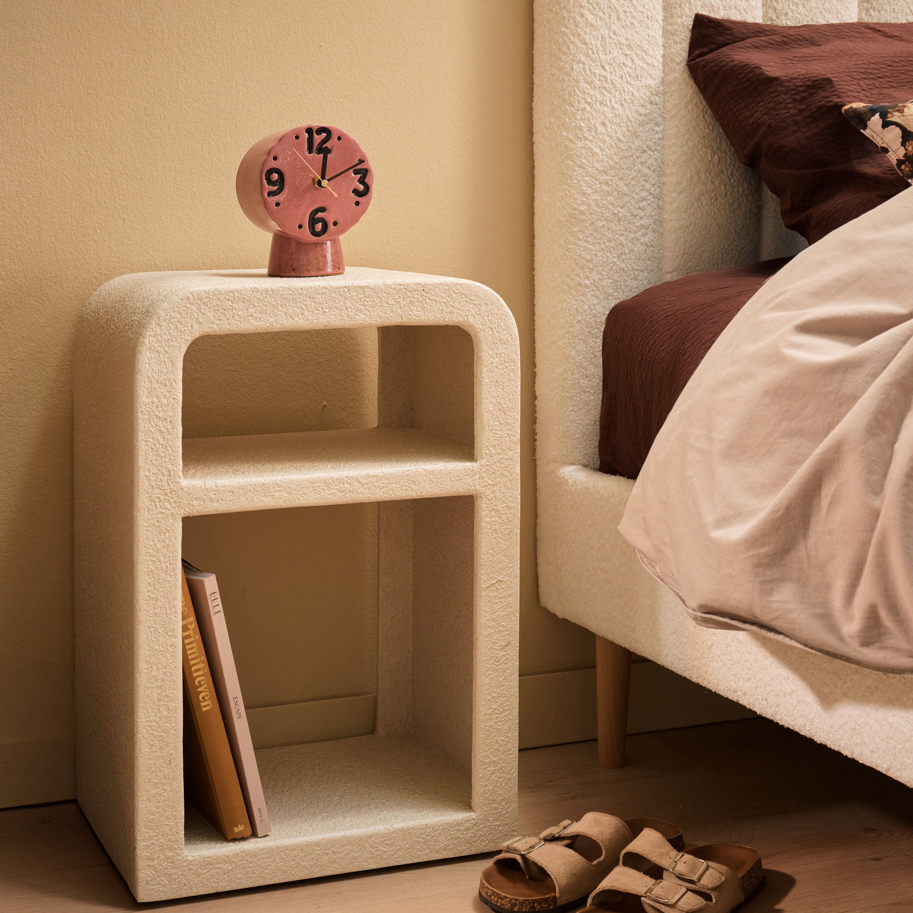 by fonQ Mara Bedframe 160 x 200 cm - Bouclé / Ivoor