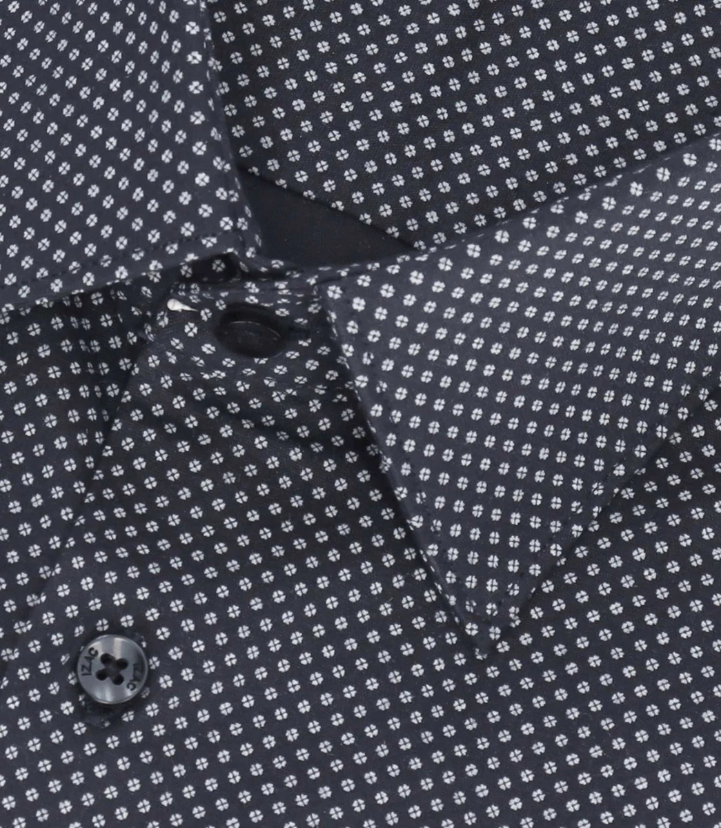 Chemise à imprimé micro motifs marine MARCEAU
