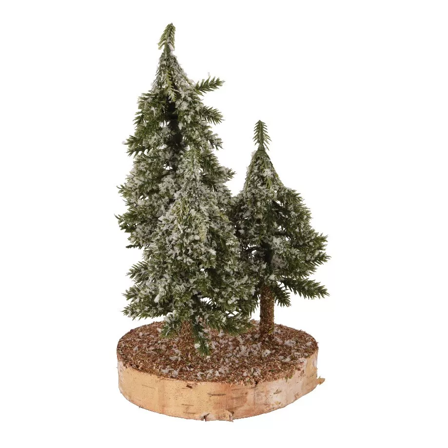 Sapin artificiel de table (H23 cm) Petit bois Vert