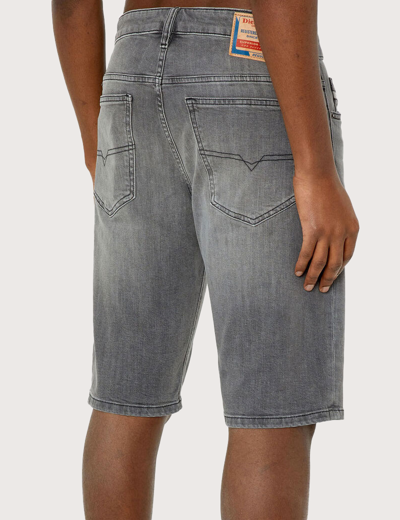 DIESEL SHORT HOMME JEAN SLIM GRIS