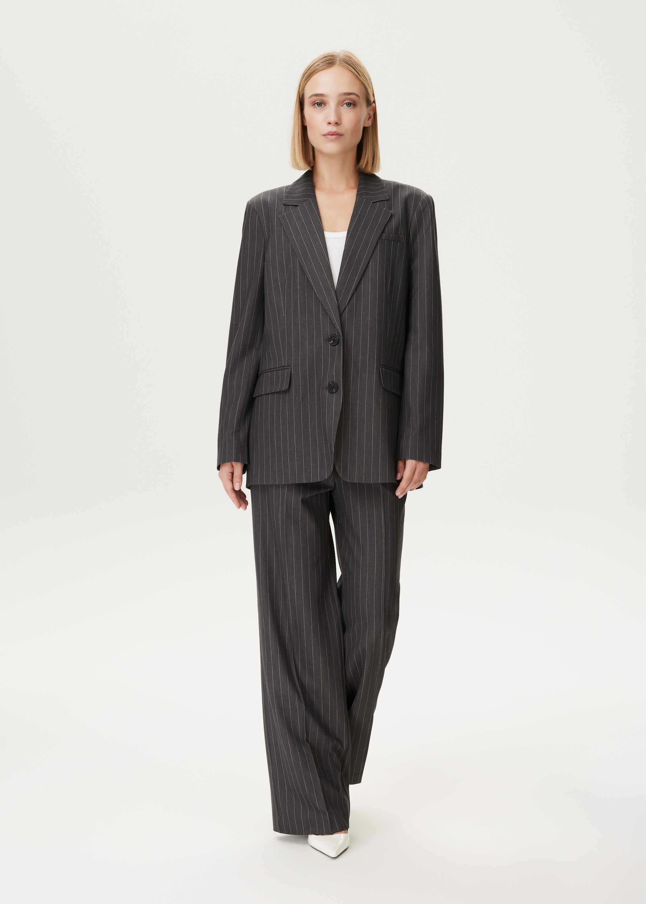 Blazer van twill kwaliteit