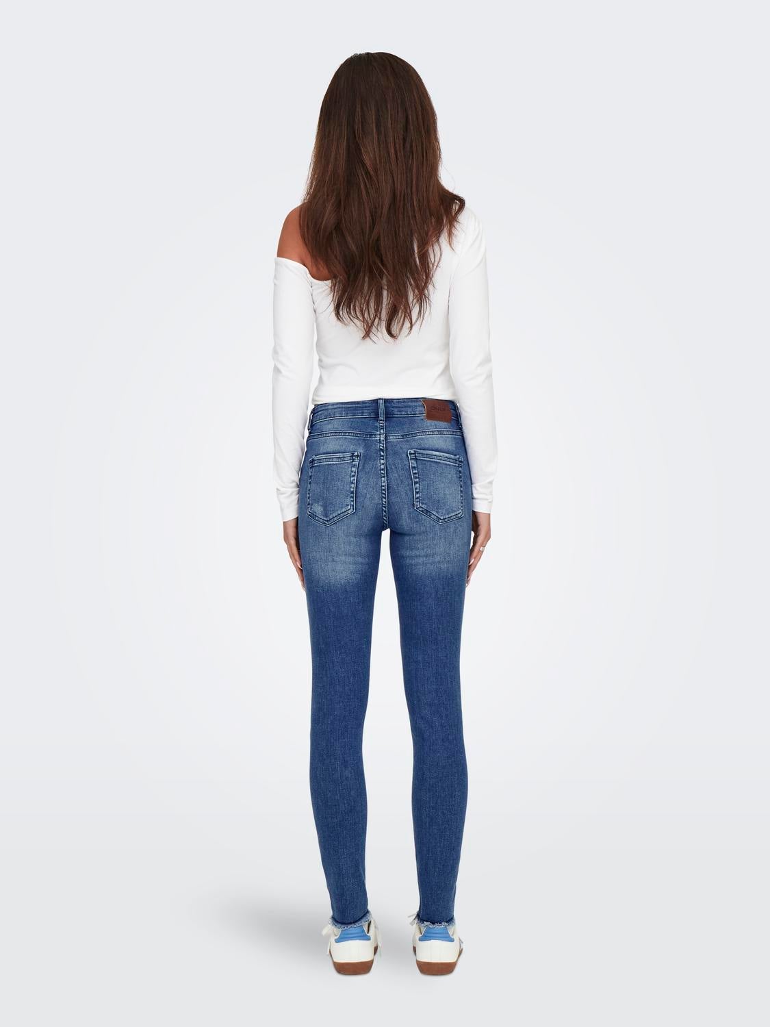 ONLBLUSH Mittlere Taille Skinny Fit Jeans Medium Blue Denim