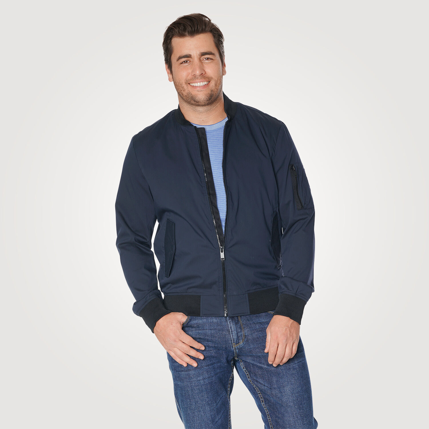 Stretch Blouson in leichter Qualität