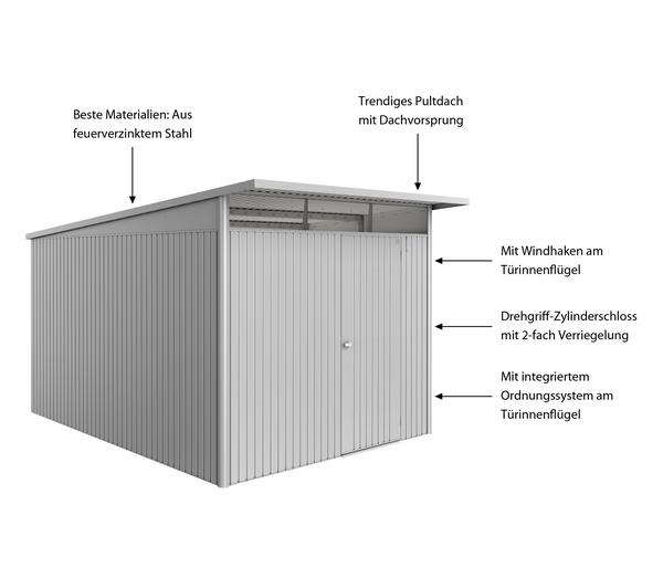 Biohort Metallgerätehaus AvantGarde ECO A8,