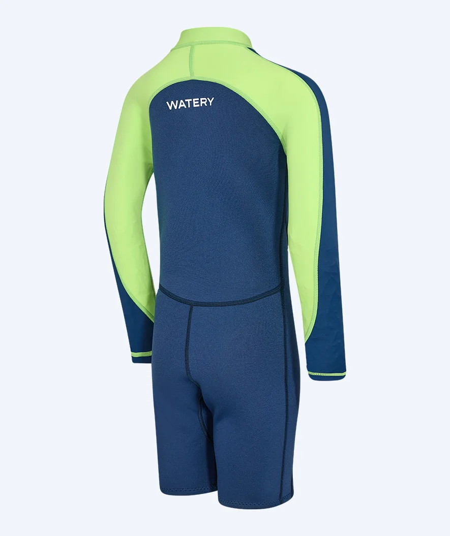 Watery UV våddragt til børn - Calypso Langærmet - Atlantic Green