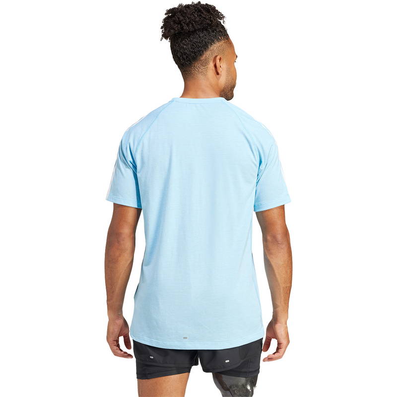 adidas Own The Run 3-Stripes Løbe T-shirt Herre
