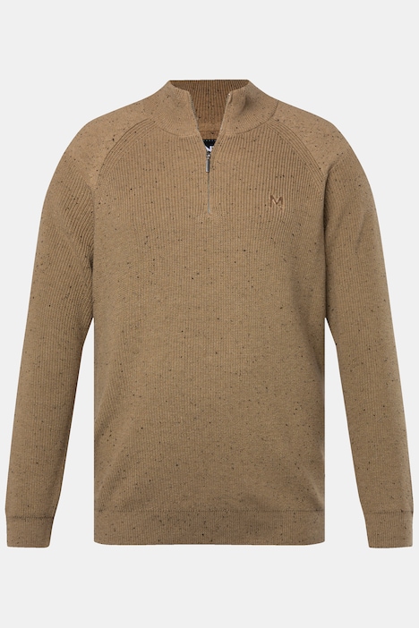 Men+ Strick-Troyer, Zippkragen, bis 8 XL