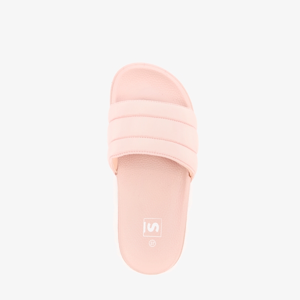 Dames badslippers lichtroze