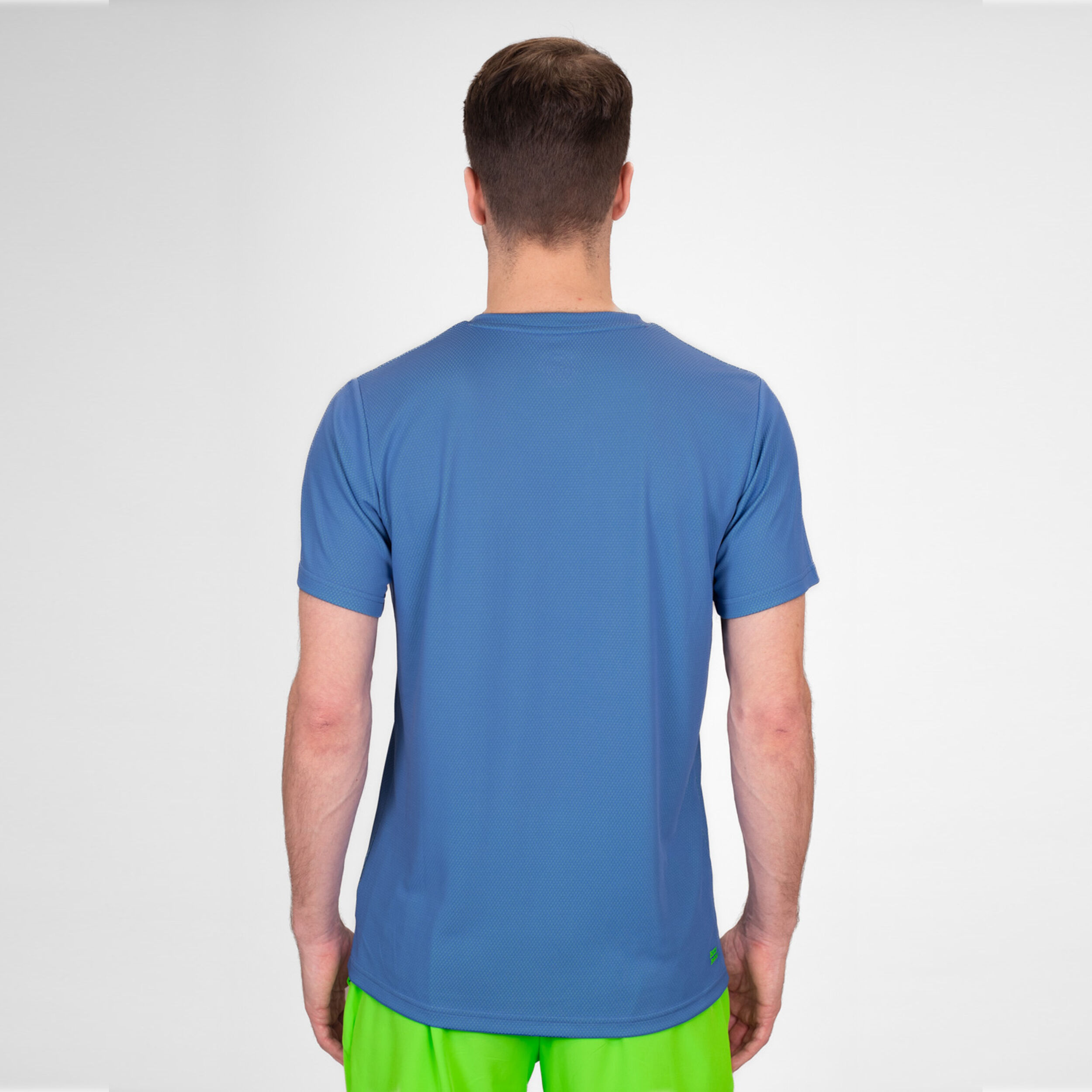 BIDI BADU Crew Inside Out V-Neck T-shirt Hommes - Bleu , Vert Fluo