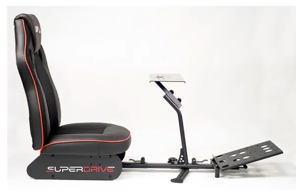 Subsonic SA5681, Cockpit til racerløb, Sort, Rød, Imiteret læder, Maske, Metal, Superdrive(GS850-X, SV750), Thrustmaster(T248, T300 RS, TX Racing Wheel, T1500RS, T3PA),...