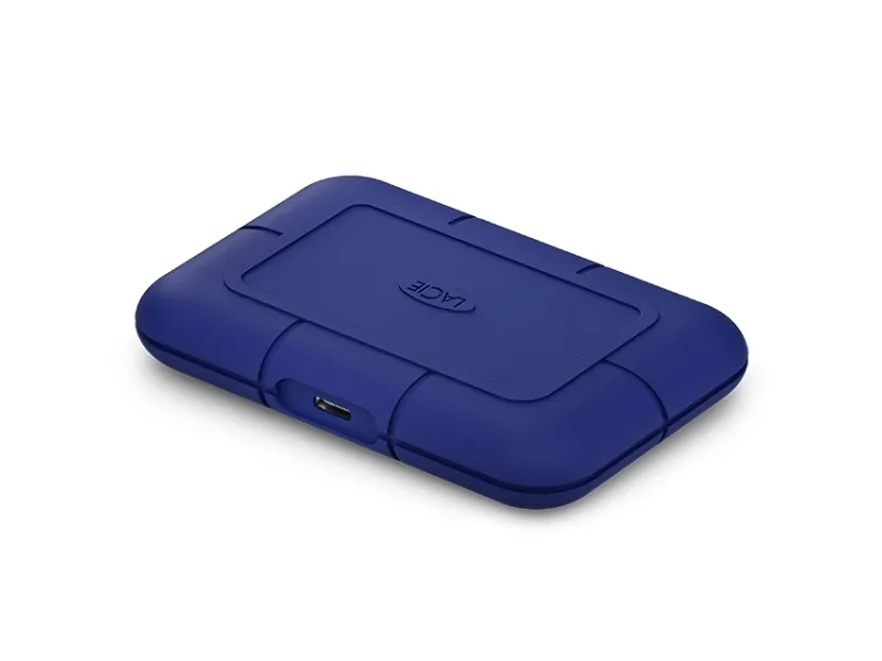 LaCie PRO5 STNA2000400 - SSD - 2 TB - robust - ekstern (bærbar) - Thunderbolt 5 (USB-C stikforbindelse) - blå - med Seagate Rescue Data Recovery