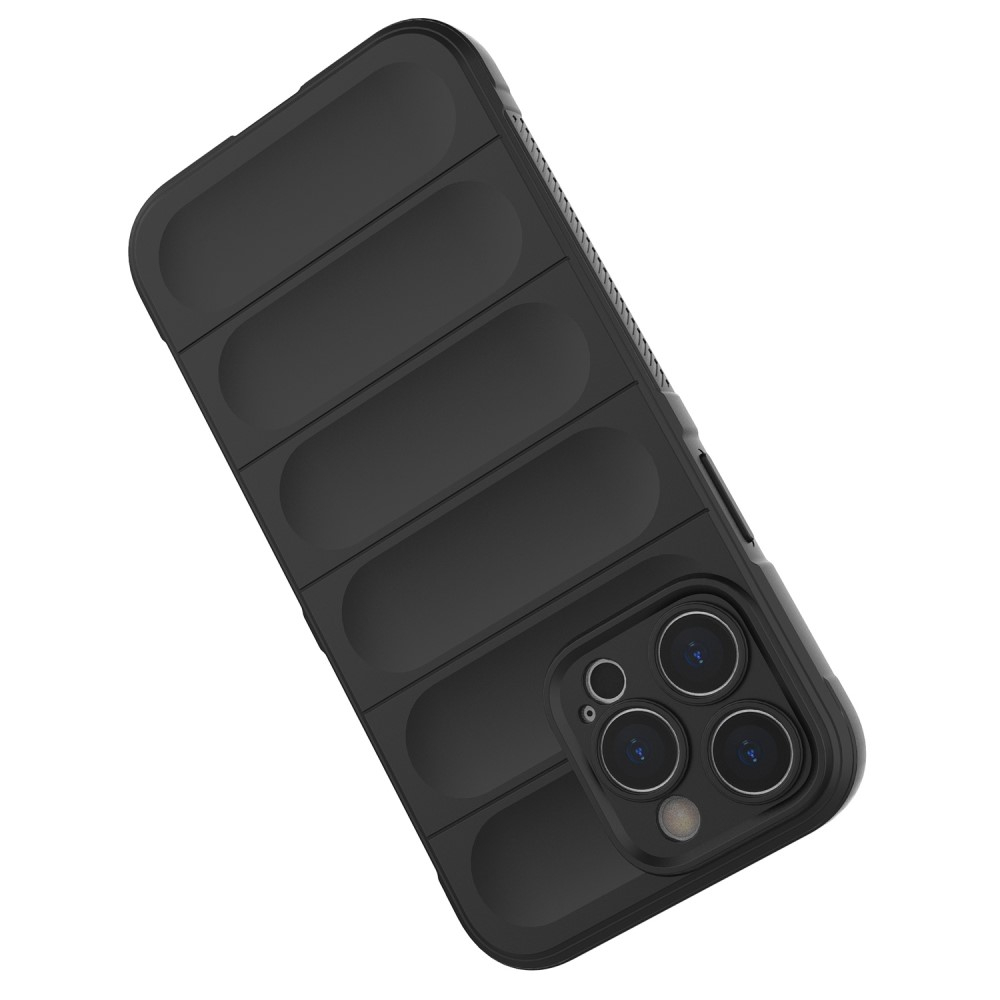 iPhone 14 Pro Outdoor Gummi Schutzhülle Anti-Drop - Schwarz