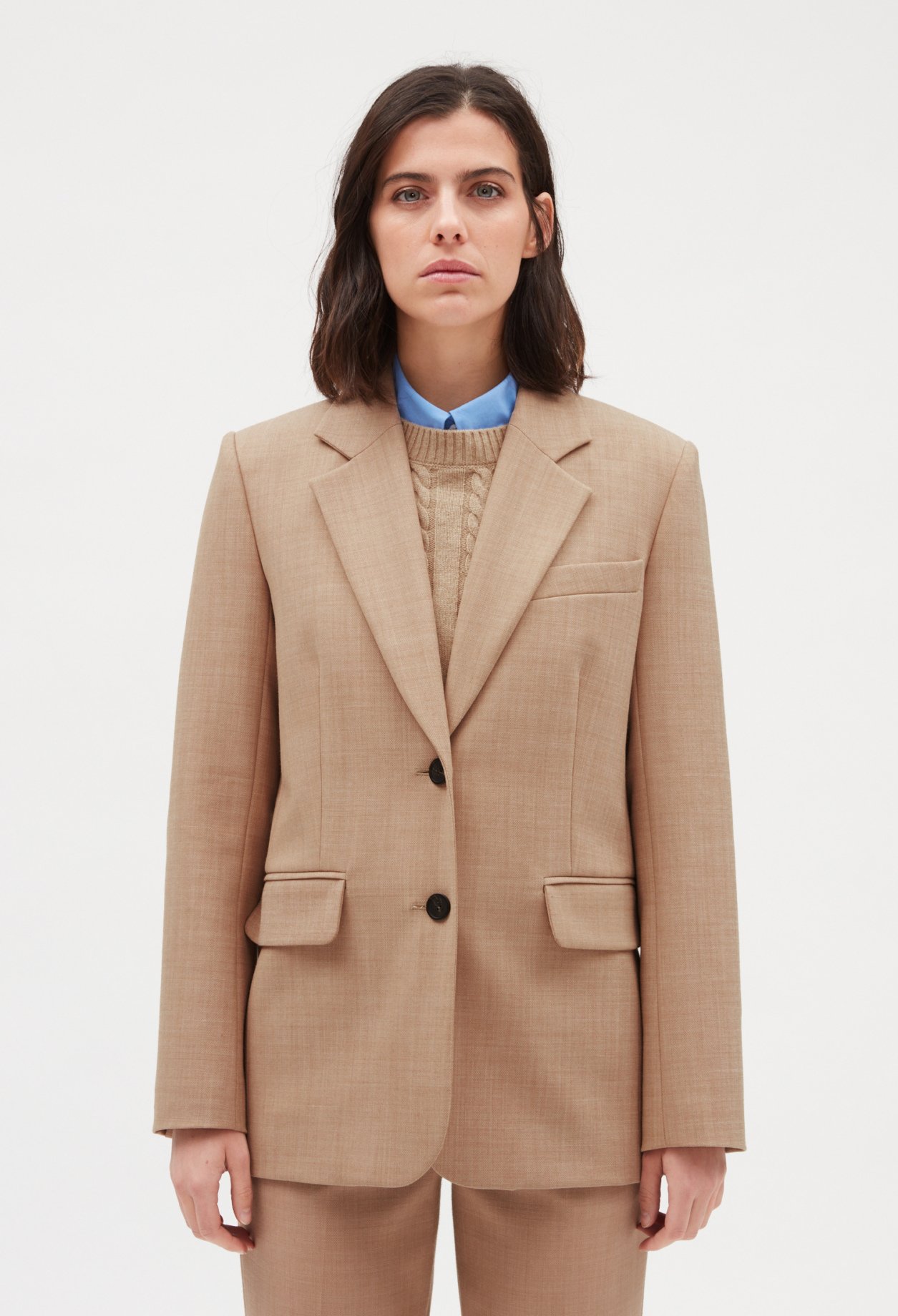 Veste tailleur beige