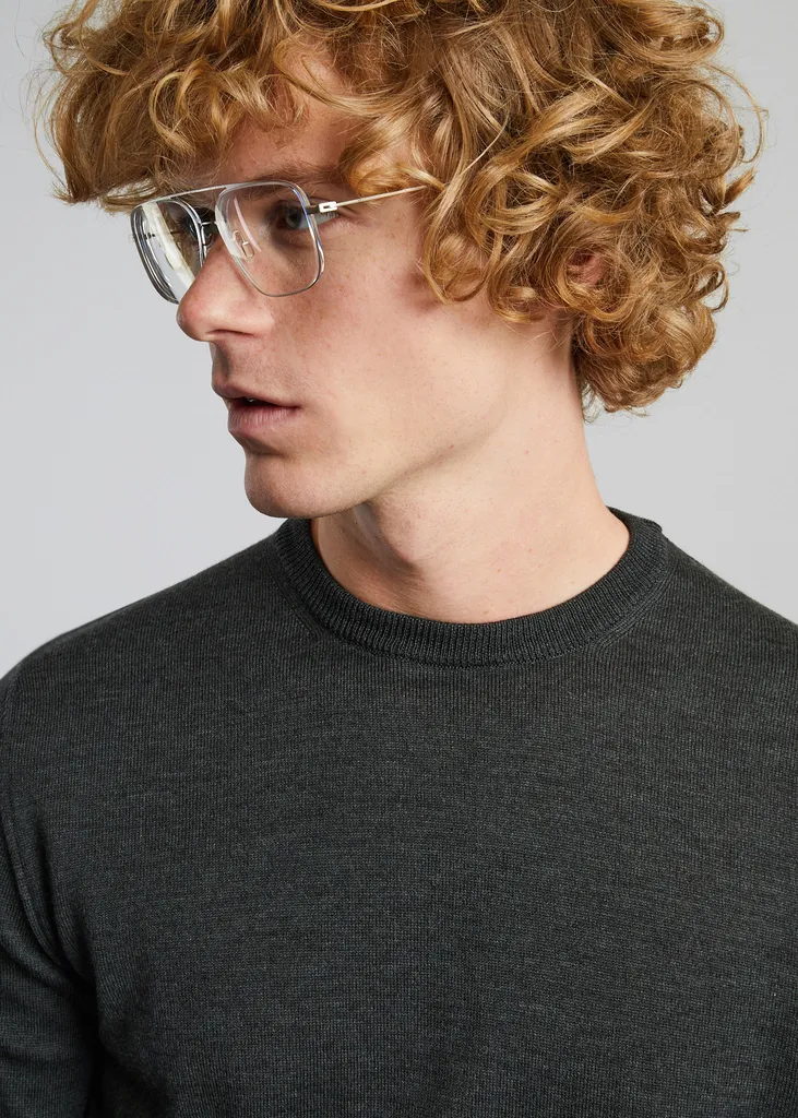Pull col rond en laine mérinos L'Exception Paris