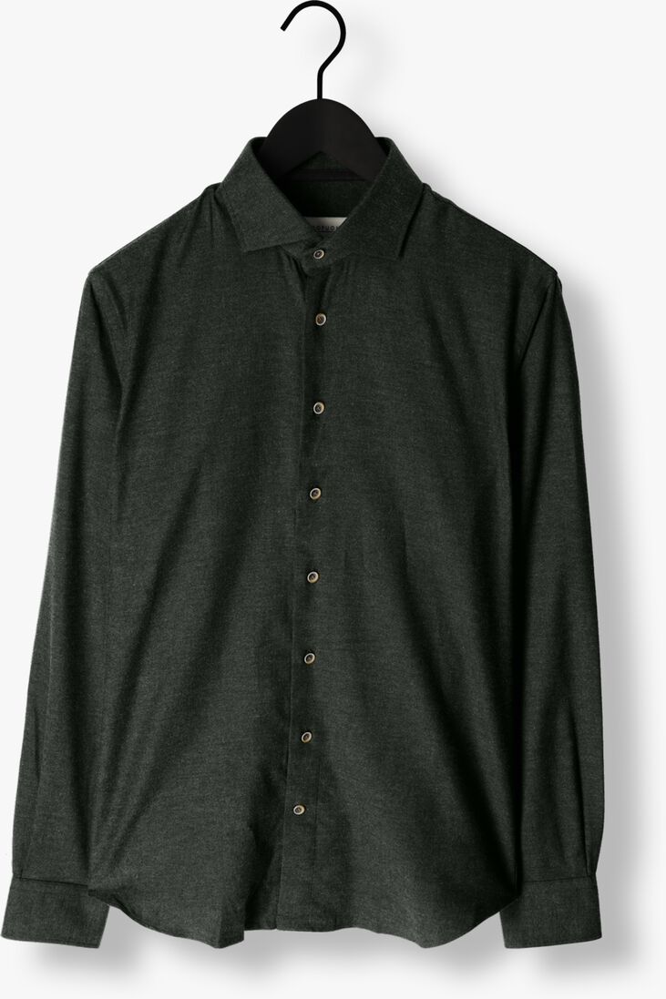 PROFUOMO groene profuomo casual overhemd twill brush