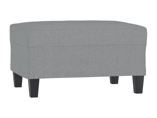 Repose-pied Gris clair 70x55x41 cm Tissu
