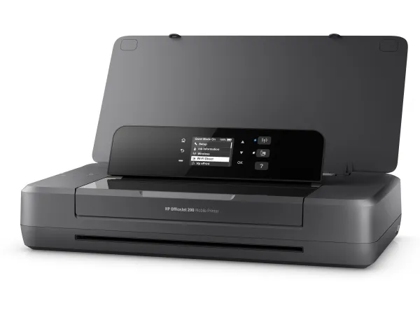 HP Officejet 200 Mobile Printer - Printer - farve - blækprinter - A4/Legal - 1200 x 1200 dpi - op til 20 spm (mono) / op til 19 spm (farve) - kapacitet: 50 ark - USB 2.0, USB vært, Wi-Fi