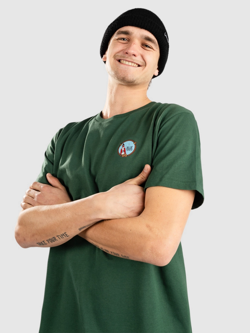 Blue Tomato Even Keel Green T-Shirt bottle green