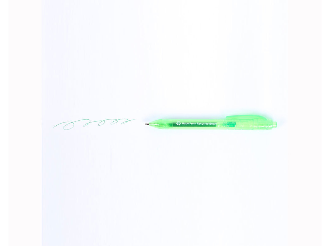 ESFEROGRÁFICA RETRÁTIL AUCHAN VERDE
