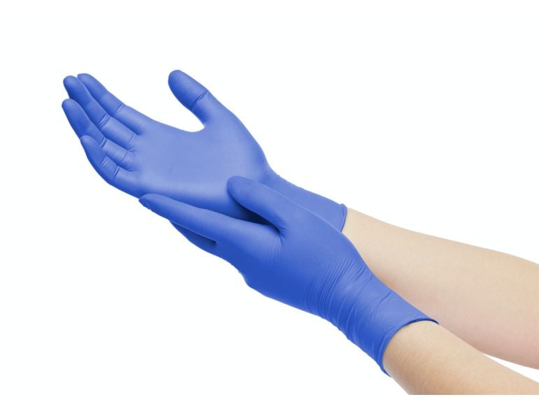 MedBrun Nitril Expert Bio XL, Blauviolett, 100 Stk Einweg Medizin- und Schutzhandschuh
