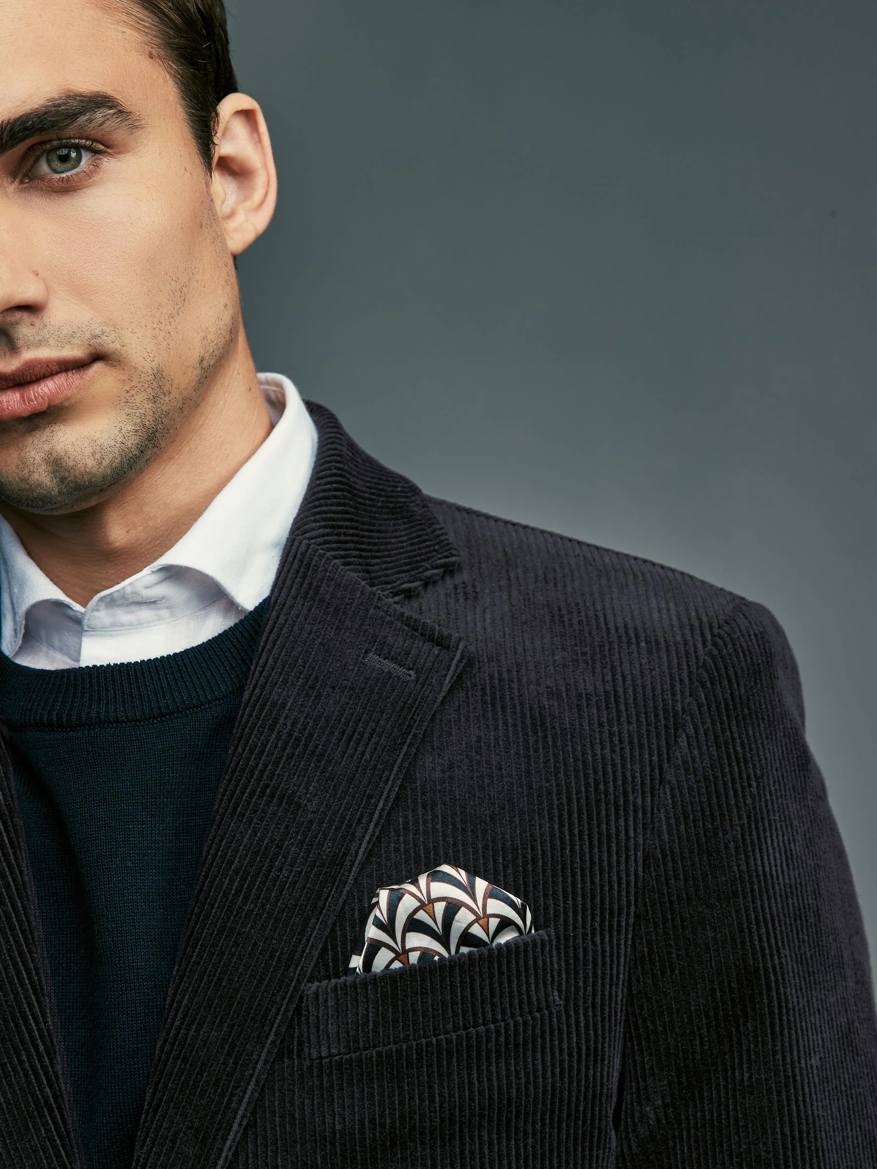 Zwart - Corduroy blazer