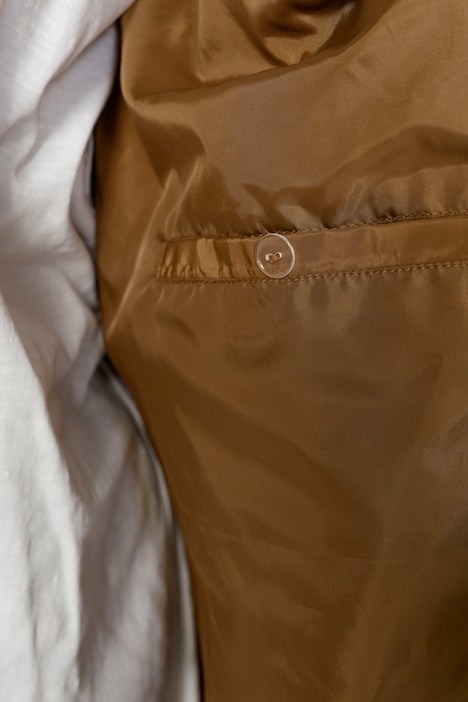 Steppjacke, Kapuze mit Webpelz, Zipper, Langarm