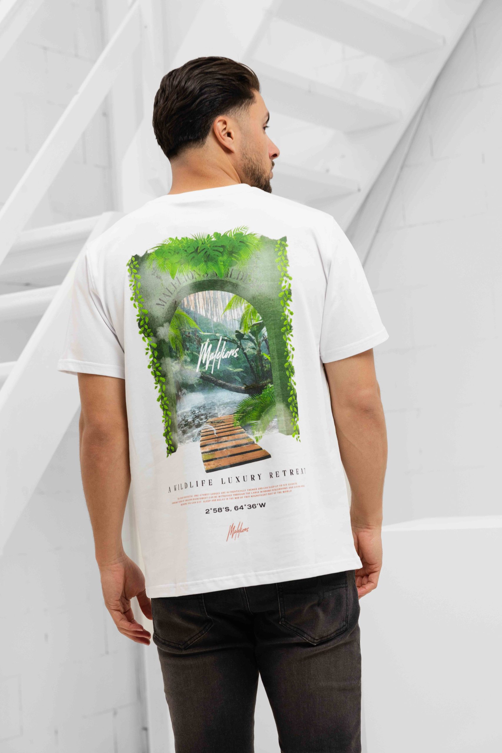 Malelions Retreat T-Shirt Heren Wit