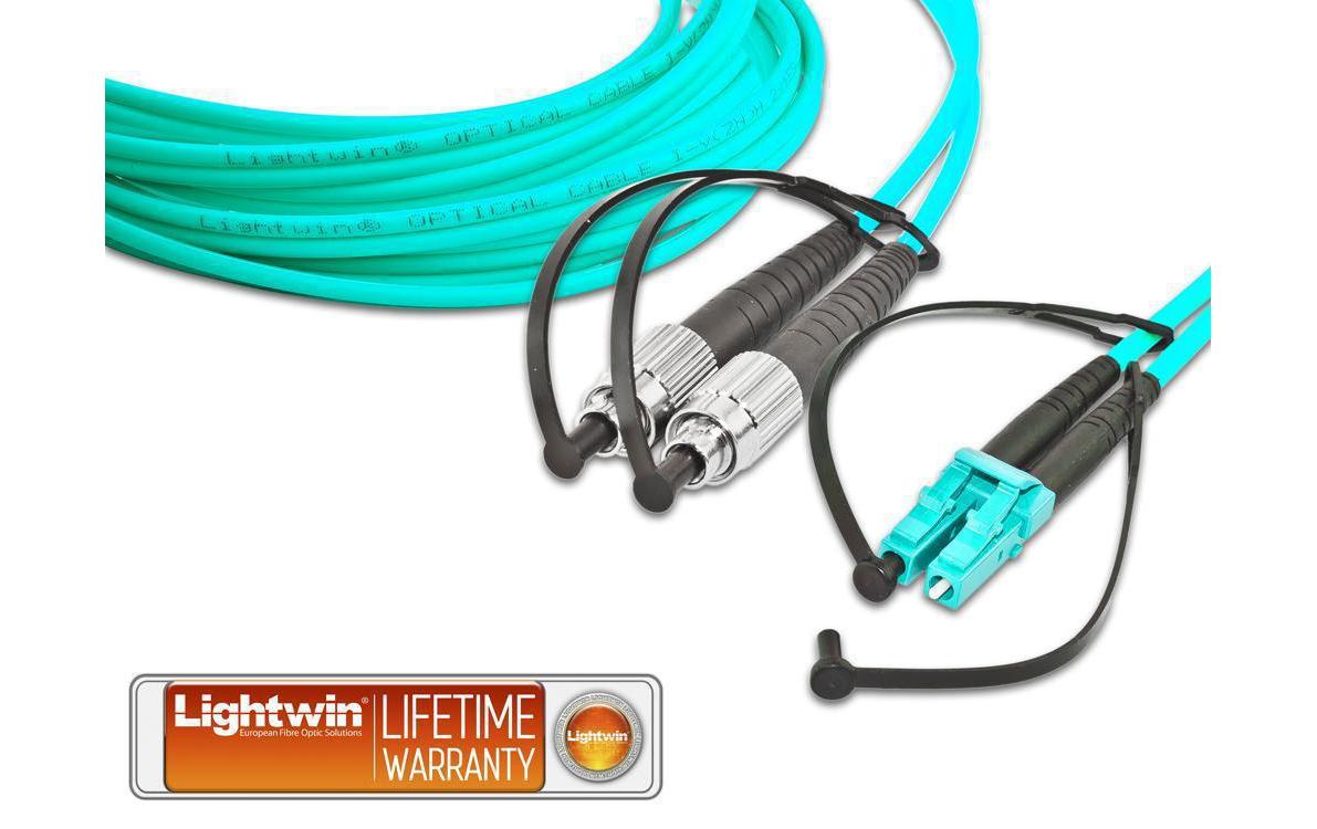 LWL-Patchkabel Multimode FC – LC, OM3, Duplex, 1 mMultimode FC-LC OM3 1 m