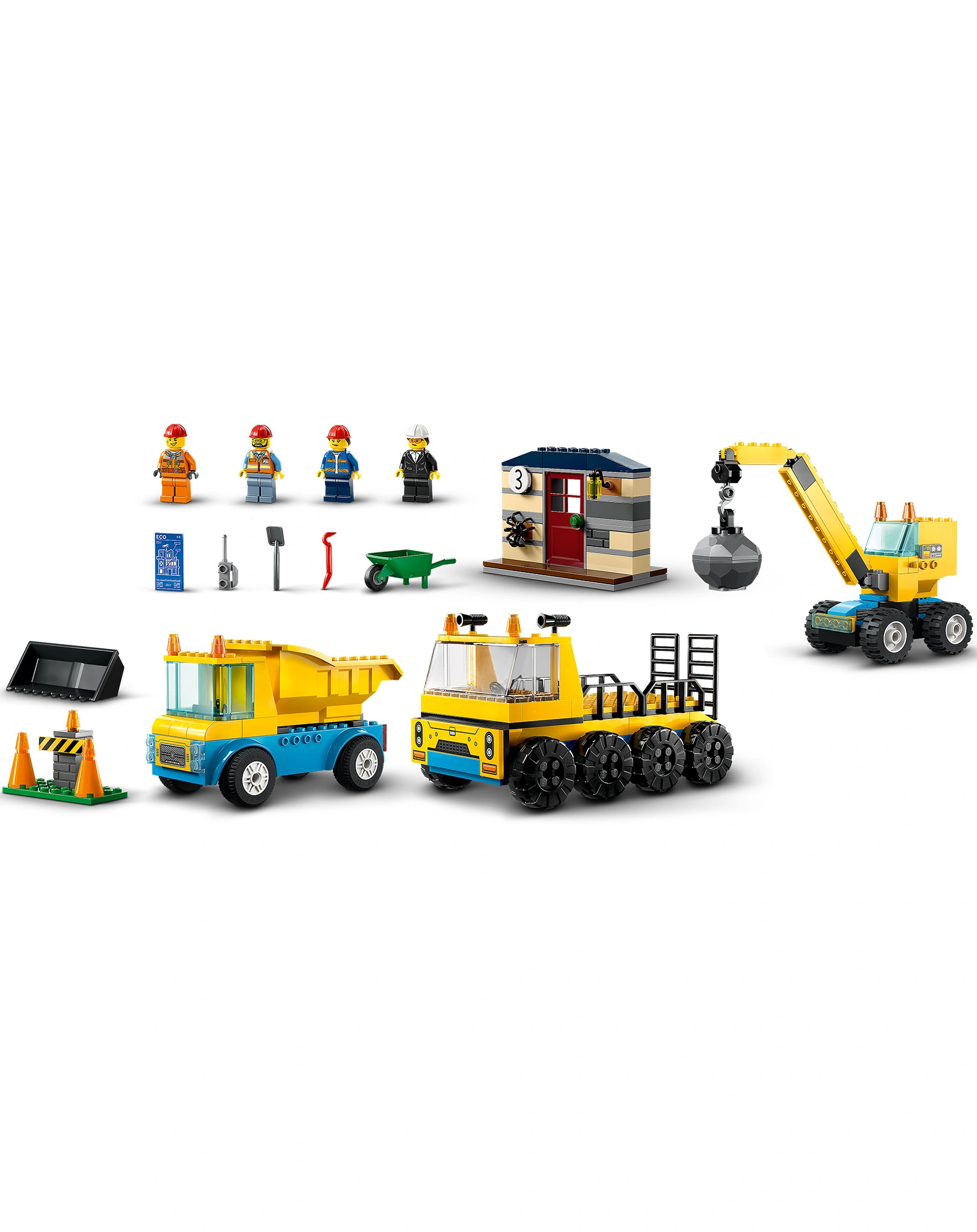 LEGO® City 60391 Baufahrzeuge und Kran mit Abrissbirne