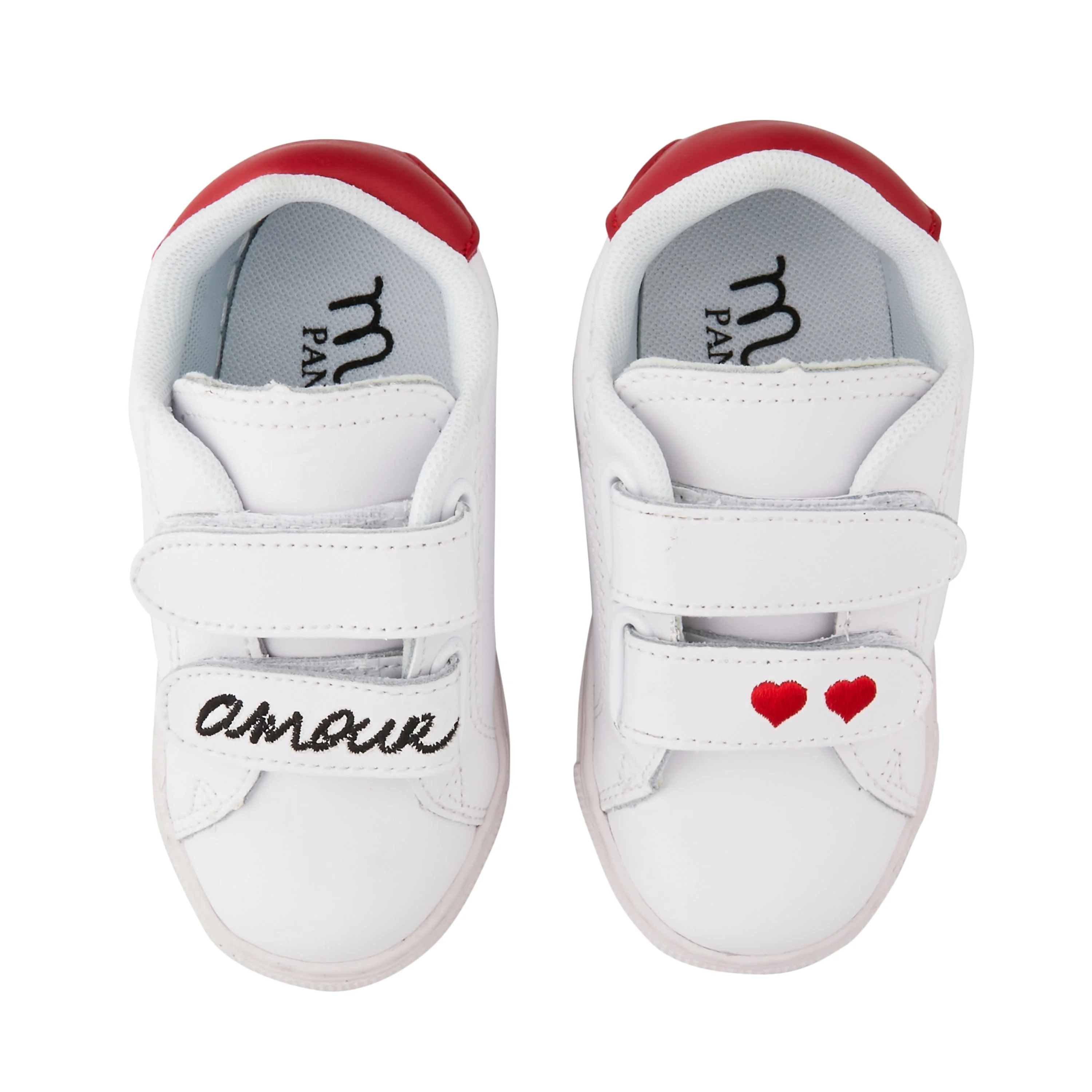 MINI EDITH AMOUR - Sneakers en cuir | Blanc