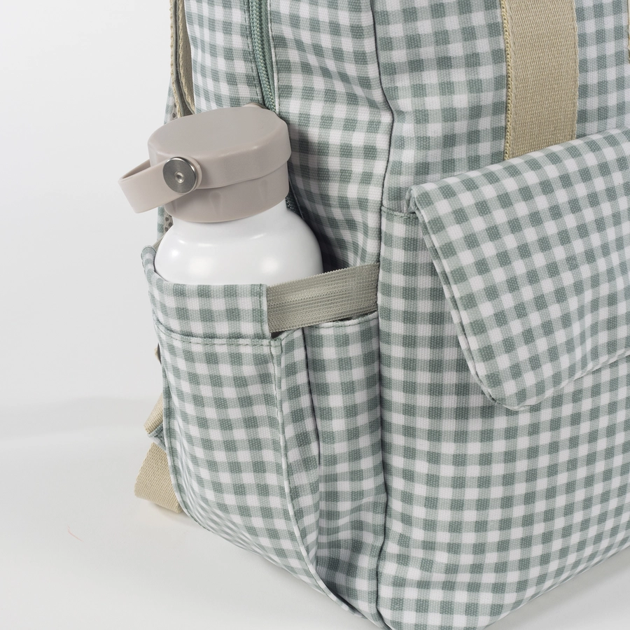 Walking Mum Wickelrucksack I Love Vichy Grün