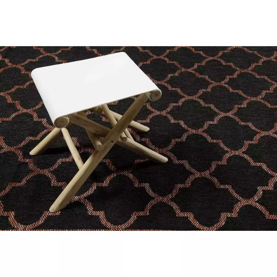Wecon home Outdoorteppich In & Outdoor Gleamy Outdoor anthrazit rot