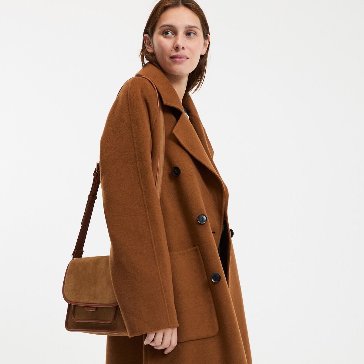 COLEÇÕES LA REDOUTE<br>Jaquetas oversized em lã mista, Signature MARTIAL