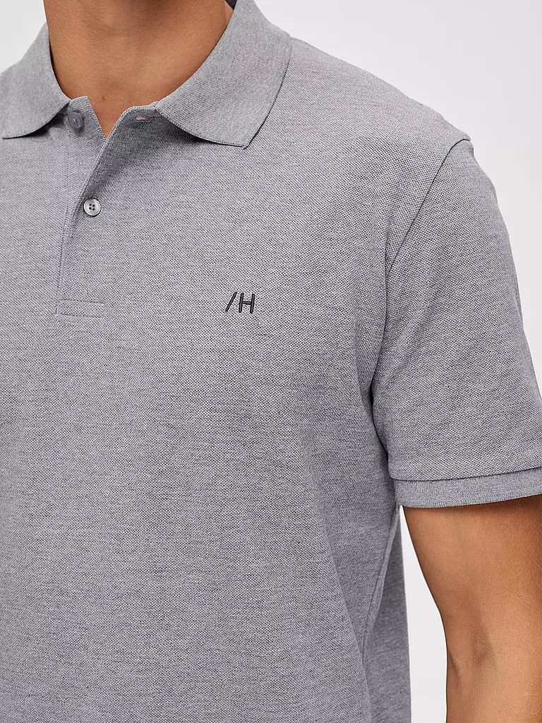 SELECTED Poloshirt SLHDANTE  grau