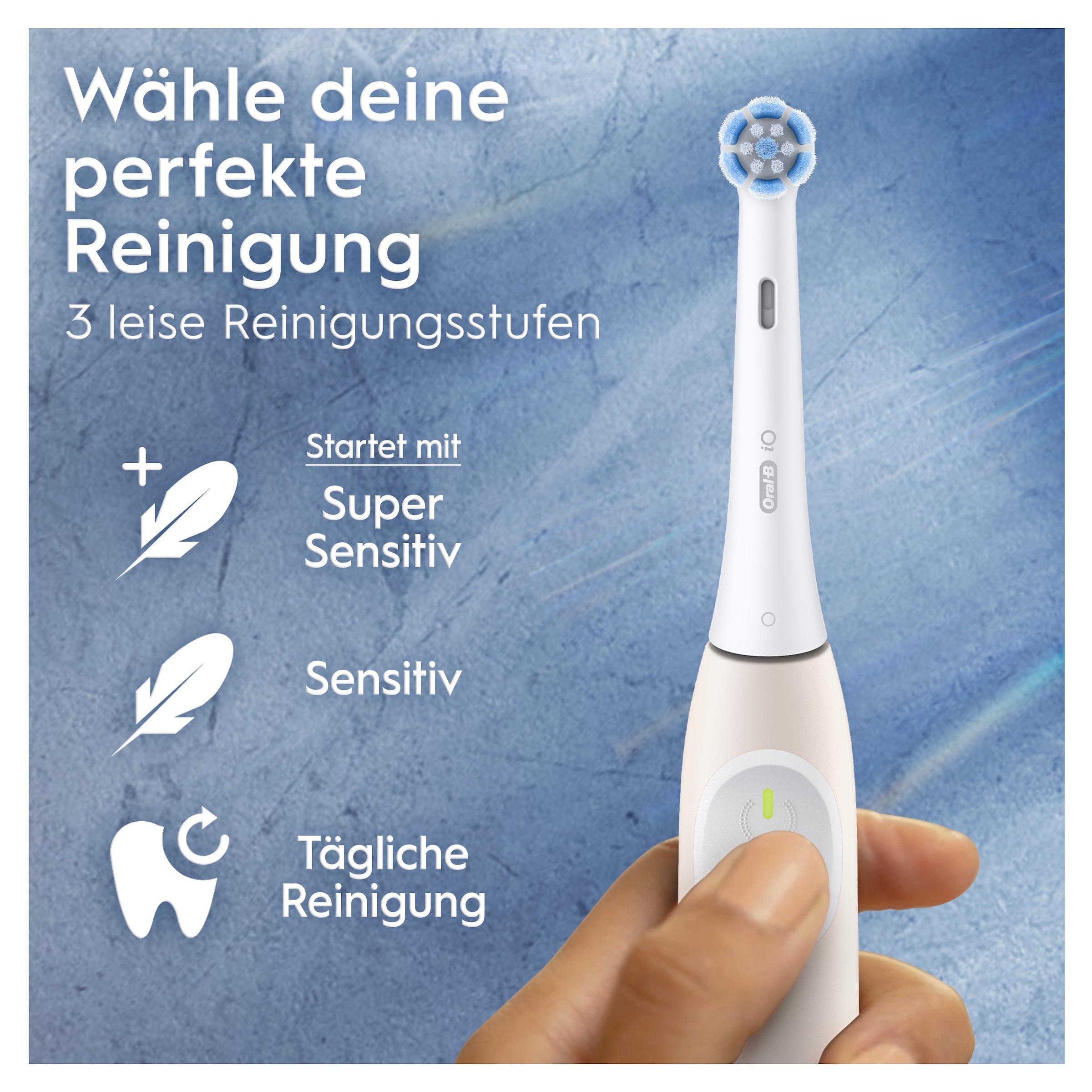 Oral-B Elektrische Zahnbürste »iO Series 2« 1 Stk. Aufsteckbürsten für die sanfte Reinigung,  Reise-Etui