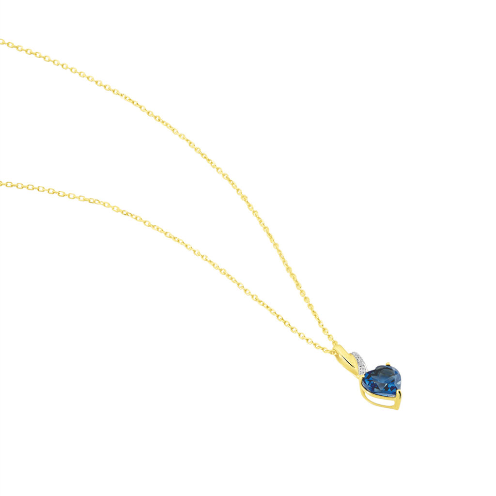 Collier Or Jaune Clothilde Topaze