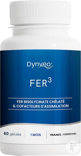 Dynveo Complexe Fer Et Vitamine C Fer3 Format 3 Actifs 60 Gélules