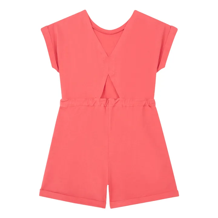 SMALLABLE BASICS Combi-Short Fille Coton Bio | Corail