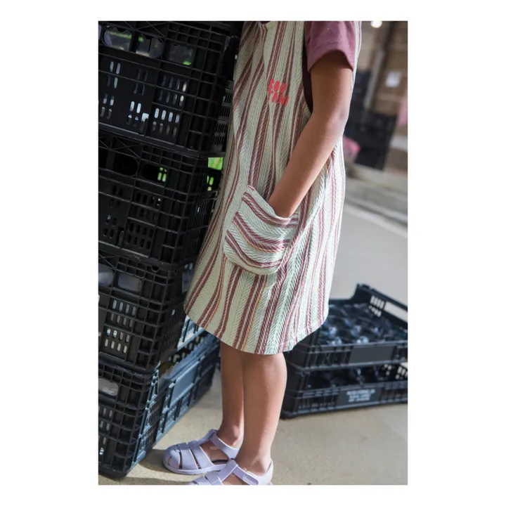 Bootani Robe Coton Bio Rayée | Sauge