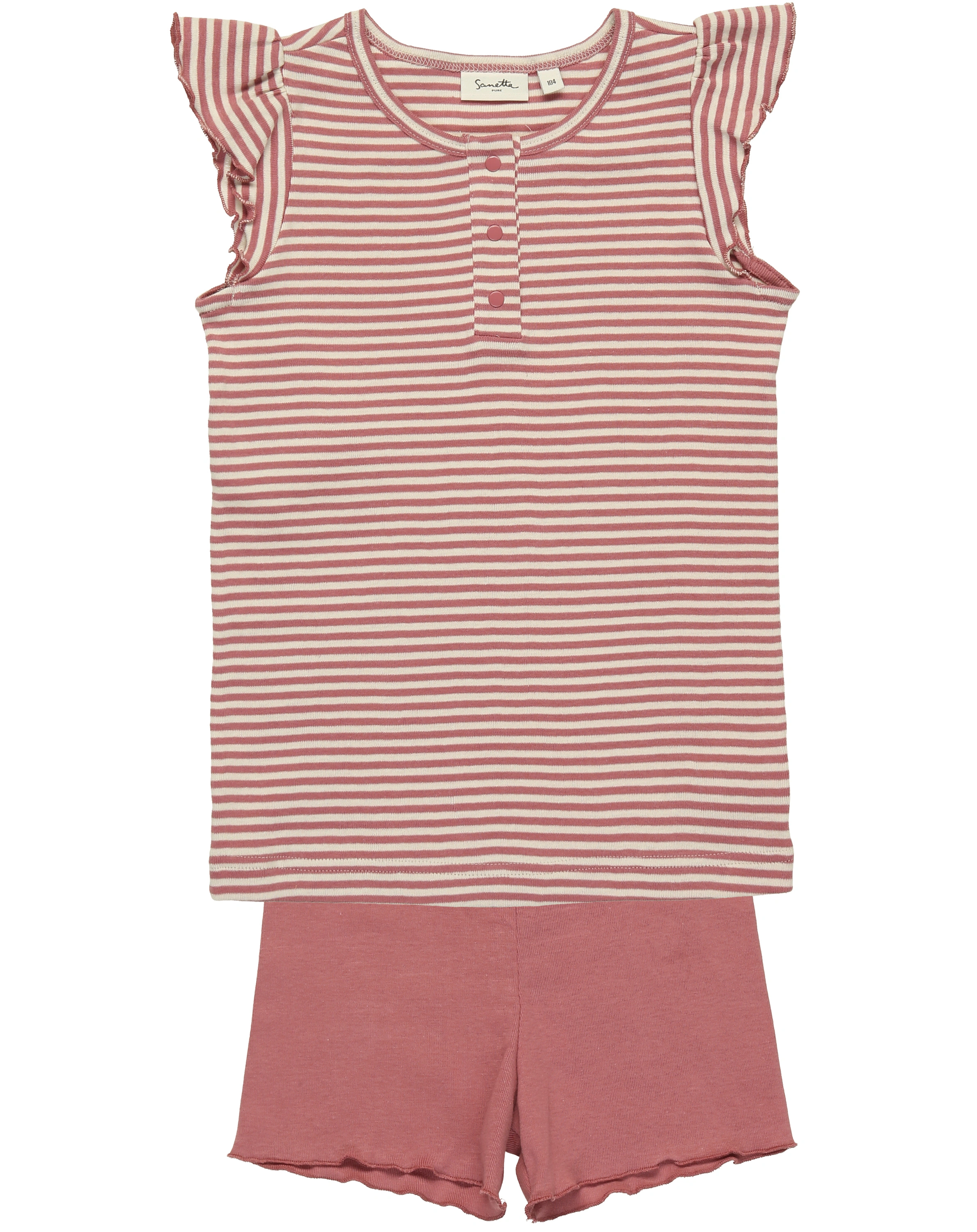 Schlafanzug SAN PURE GIRLS kurz in faded rouge
