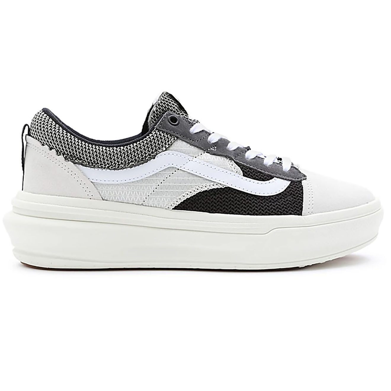 Vans Sneakers en Cuir & Textile Old Skool Overt Plus CC blanc/noir