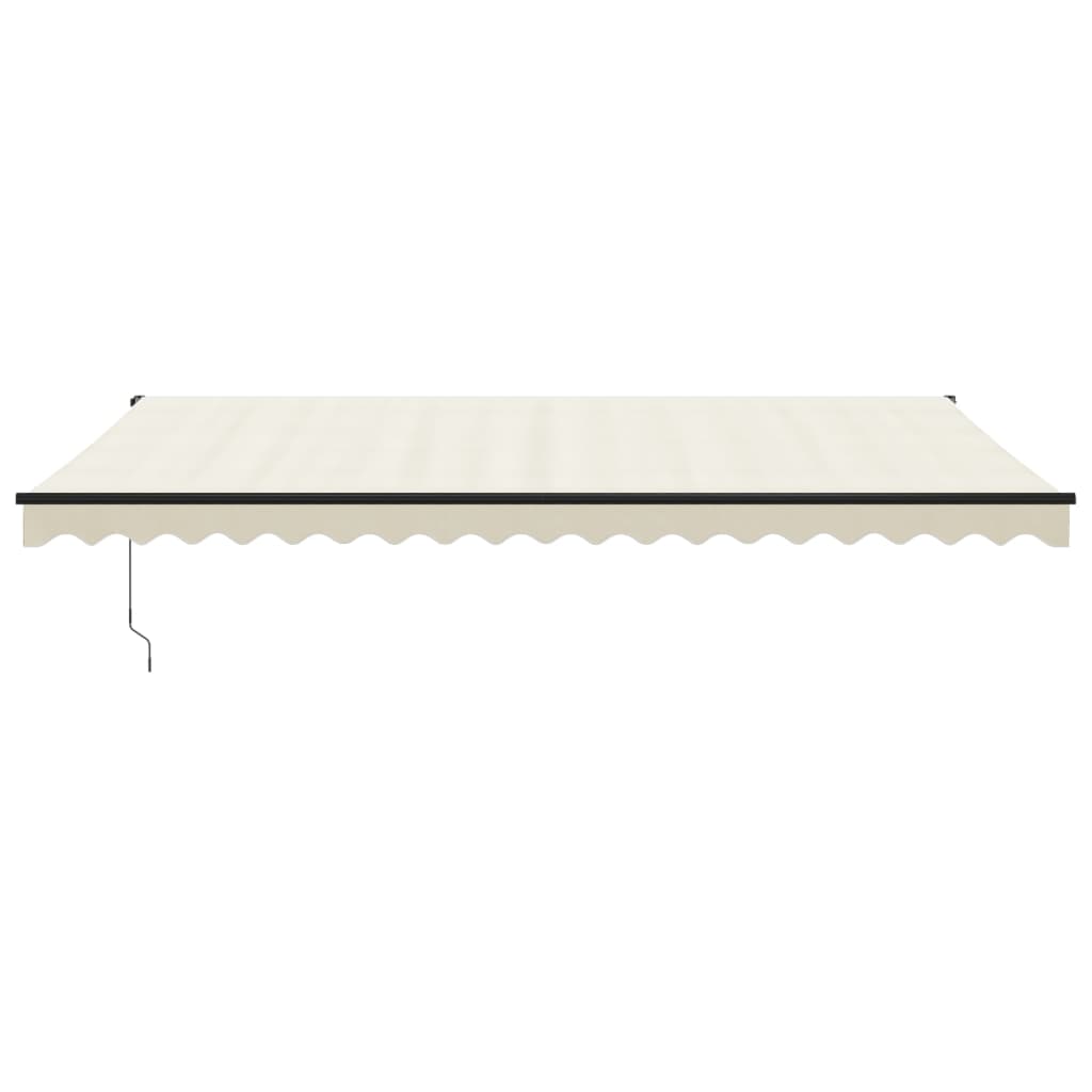 Auvent rétractable automatique crème 5x3 m